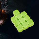 Maxbell 10Pcs 16mm Blank Dice Six Sided Dice for Board Games Custom Making Classroom Green