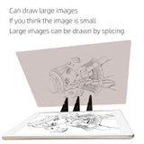 Maxbell Optical Drawing Board Drawing Panel for Artist Kids Adults Ketching Beginner 26cmx19cm