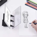 Maxbell Optical Drawing Board Drawing Panel for Artist Kids Adults Ketching Beginner 26cmx19cm