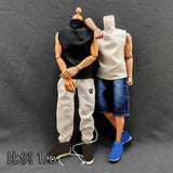 Maxbell 1:6 Scale Male Action Figure Vest Cloth Doll Clothes for 12'' Action Figures White