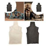 Maxbell 1:6 Scale Male Action Figure Vest Cloth Doll Clothes for 12'' Action Figures White