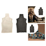 Maxbell 1:6 Scale Male Action Figure Vest Cloth Doll Clothes for 12'' Action Figures White