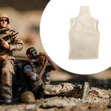 Maxbell 1:6 Scale Male Action Figure Vest Cloth Doll Clothes for 12'' Action Figures White