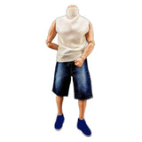 Maxbell 1:6 Scale Male Action Figure Vest Cloth Doll Clothes for 12'' Action Figures White