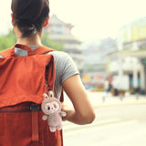 Maxbell Plush Cartoon Doll Keychain Cute Soft Key Pendant for Creative Gift Key Bags light brown