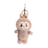 Maxbell Plush Cartoon Doll Keychain Cute Soft Key Pendant for Creative Gift Key Bags light brown