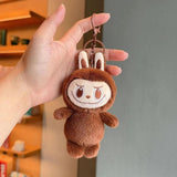 Maxbell Plush Cartoon Doll Keychain Cute Soft Key Pendant for Creative Gift Key Bags light brown