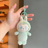 Maxbell Plush Cartoon Doll Keychain Cute Soft Key Pendant for Creative Gift Key Bags pink and pink eyes
