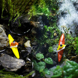 Maxbell Kayak Figurine Creative Ornament Kayak Statue for Outside Pond Swimming Pool Red