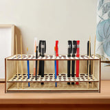 Maxbell Paint Brush Storage Rack Wooden Brush Holder for Storing Paints Storage Rack