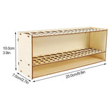Maxbell Paint Brush Storage Rack Wooden Brush Holder for Storing Paints Storage Rack