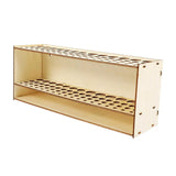 Maxbell Paint Brush Storage Rack Wooden Brush Holder for Storing Paints Storage Rack