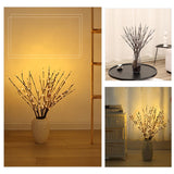 Maxbell 20 LEDs Branch Lamp Romantic Artificial Tree with Light for Home Dorm Indoor Warm Light