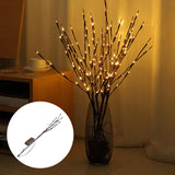 Maxbell 20 LEDs Branch Lamp Romantic Artificial Tree with Light for Home Dorm Indoor Warm Light