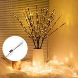 Maxbell 20 LEDs Branch Lamp Romantic Artificial Tree with Light for Home Dorm Indoor Warm Light