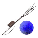 Maxbell 20 LEDs Branch Lamp Romantic Artificial Tree with Light for Home Dorm Indoor Blue Light