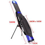 Maxbell Fishing Tackle Bag with Adjustable Shoulder Strap for Travel Outdoor Outside With Support Rack