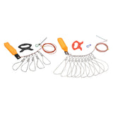 Maxbell Stainless Steel Fishing Stringer with Float Rod Fish Lock Fish Lock Stringer 5m
