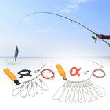 Maxbell Stainless Steel Fishing Stringer with Float Rod Fish Lock Fish Lock Stringer 5m