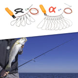 Maxbell Stainless Steel Fishing Stringer with Float Rod Fish Lock Fish Lock Stringer 5m