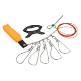 Maxbell Stainless Steel Fishing Stringer with Float Rod Fish Lock Fish Lock Stringer 5m
