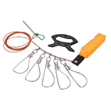 Maxbell Stainless Steel Fishing Stringer with Float Rod Fish Lock Fish Lock Stringer 5m