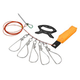 Maxbell Stainless Steel Fishing Stringer with Float Rod Fish Lock Fish Lock Stringer 5m