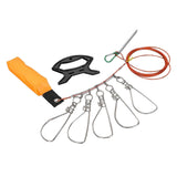 Maxbell Stainless Steel Fishing Stringer with Float Rod Fish Lock Fish Lock Stringer 5m