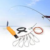 Maxbell Stainless Steel Fishing Stringer with Float Rod Fish Lock Fish Lock Stringer 5m