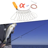 Maxbell Stainless Steel Fishing Stringer with Float Rod Fish Lock Fish Lock Stringer 10m