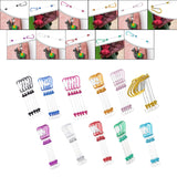 Maxbell 5 Pieces Beadable Carabiner Clips Buckle for Backpack Charms Keychain Making black