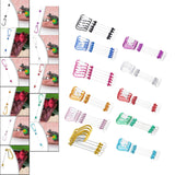 Maxbell 5 Pieces Beadable Carabiner Clips Buckle for Backpack Charms Keychain Making black