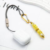 Maxbell 6 Pieces DIY Beadable Carabiner Clips Hardware for DIY Craft Keychain Making