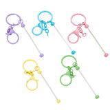 Maxbell 5x Beadable Keychains Bars Accessories Keychain Bars for Beads for Kids Gift