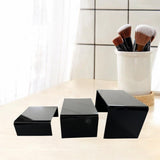 Maxbell 3 Pieces Acrylic Display Stand Shelf for Action Figure Collectibles Cupcakes black