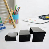 Maxbell 3 Pieces Acrylic Display Stand Shelf for Action Figure Collectibles Cupcakes black