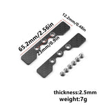 Maxbell 2 Pieces RC Car Lower Arm Stopper with Screws for TT02 1/10 RC Car Accessory
