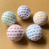 Maxbell 100 Sided Dice Acrylic Compact Large D100 Dice for Board Game Table Game Yellow