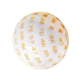 Maxbell 100 Sided Dice Acrylic Compact Large D100 Dice for Board Game Table Game Yellow