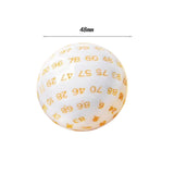 Maxbell 100 Sided Dice Acrylic Compact Large D100 Dice for Board Game Table Game Yellow