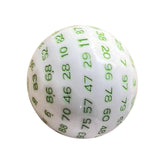 Maxbell 100 Sided Dice Acrylic Compact Large D100 Dice for Board Game Table Game Green