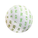 Maxbell 100 Sided Dice Acrylic Compact Large D100 Dice for Board Game Table Game Green