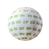 Maxbell 100 Sided Dice Acrylic Compact Large D100 Dice for Board Game Table Game Green