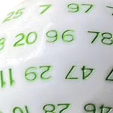 Maxbell 100 Sided Dice Acrylic Compact Large D100 Dice for Board Game Table Game Green