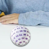 Maxbell 100 Sided Dice Acrylic Compact Large D100 Dice for Board Game Table Game Violet