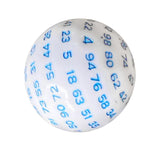 Maxbell 100 Sided Dice Acrylic Compact Large D100 Dice for Board Game Table Game Blue