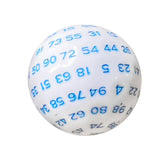 Maxbell 100 Sided Dice Acrylic Compact Large D100 Dice for Board Game Table Game Blue