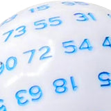 Maxbell 100 Sided Dice Acrylic Compact Large D100 Dice for Board Game Table Game Blue