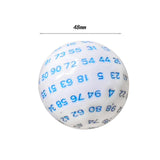 Maxbell 100 Sided Dice Acrylic Compact Large D100 Dice for Board Game Table Game Blue