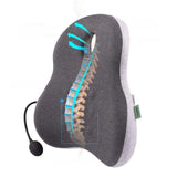 Maxbell Office Chair Waist Cushion Lumbar Support Pillow for Car Watching TV green